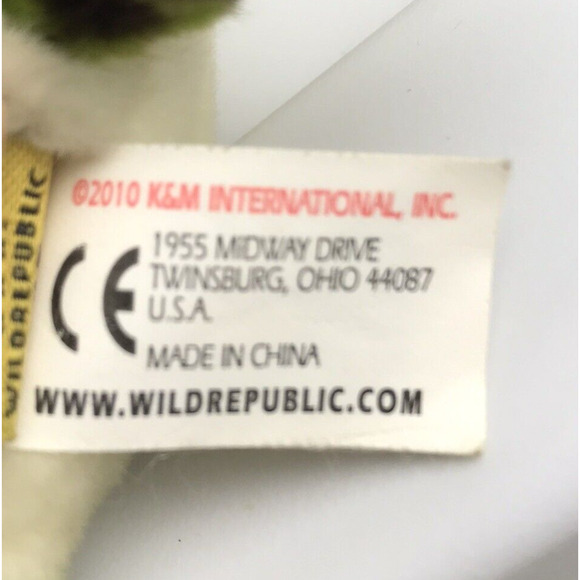 Wild Republic Sea Turtle Plush Brown Shell Green Speckled Body Tortoise 13" 2010 - Picture 10 of 11